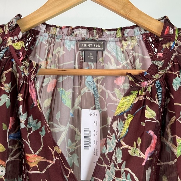 NWT J. Crew Point Sur Popover Blouse in Menagerie Floral Print - Picture 5 of 7